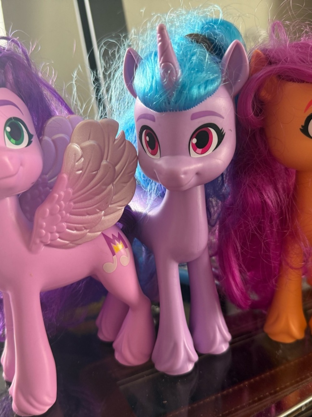 Purple Unicorn Pony Toy with Blue Mane - Kids Toys